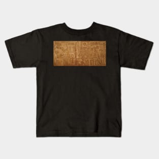 Egyptian hieroglyphs. British Museum, London Kids T-Shirt